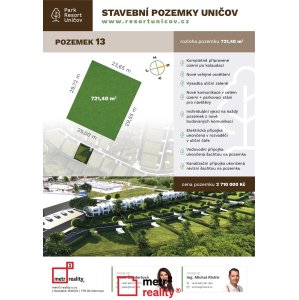 Pozemek k bydlení na prodej, Uničov Šumperská, 721 m²